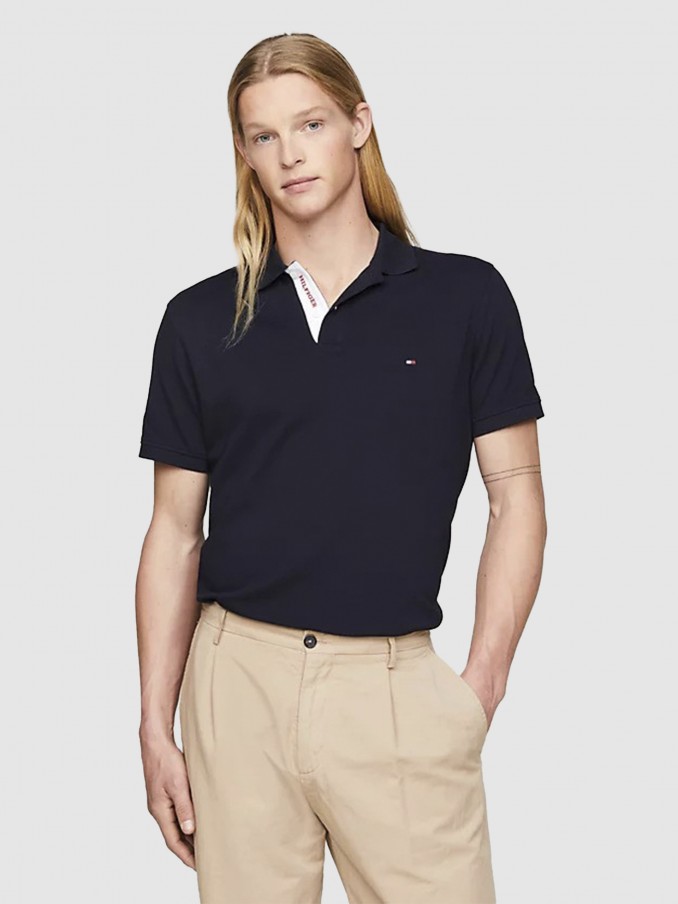 Polo Shirt Man Navy Blue Tommy Hilfiger