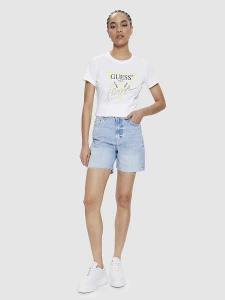 T-Shirt Woman White Guess