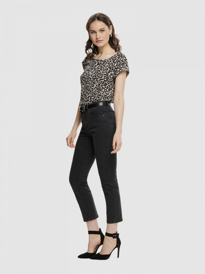 Blusa Mujer Estampado Animal Only