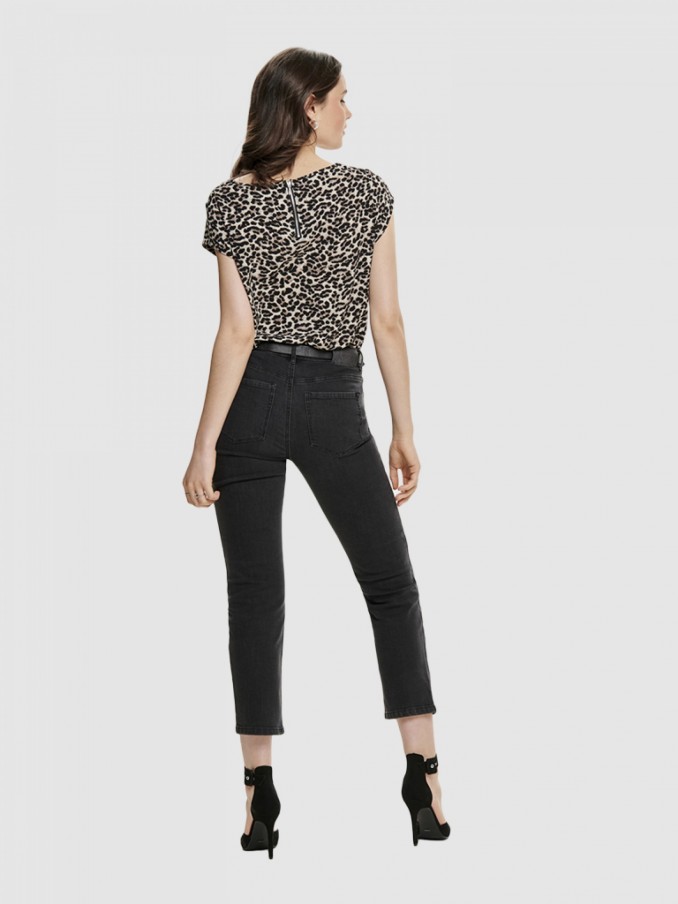 Blusa Mujer Estampado Animal Only
