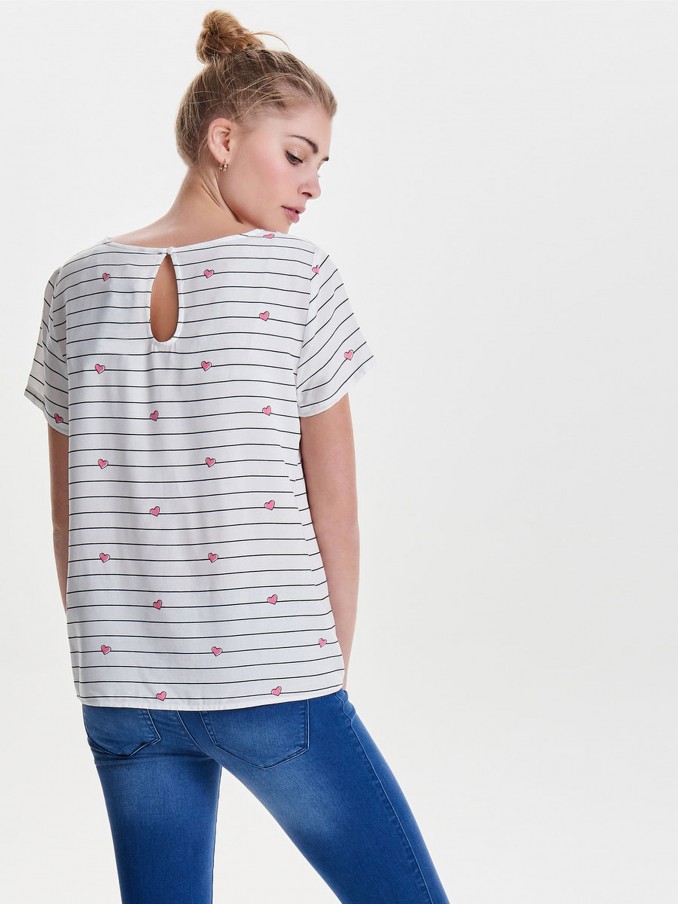 Blusa Mujer Raya Negra Only