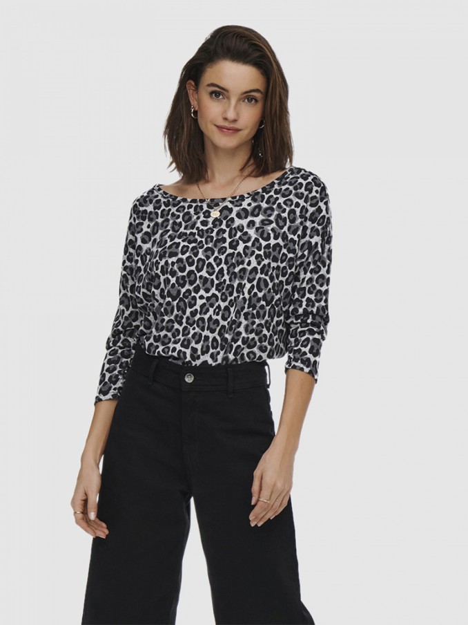 Prendas de Punto Mujer Gris Oscuro Only