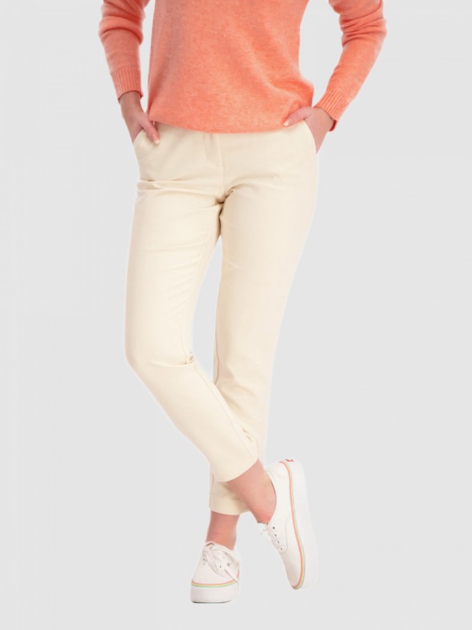 Pantalones Mujer Beige Only