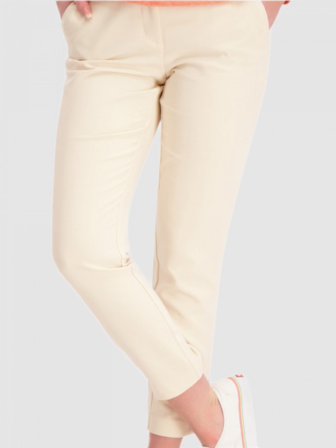 Pantalones Mujer Beige Only