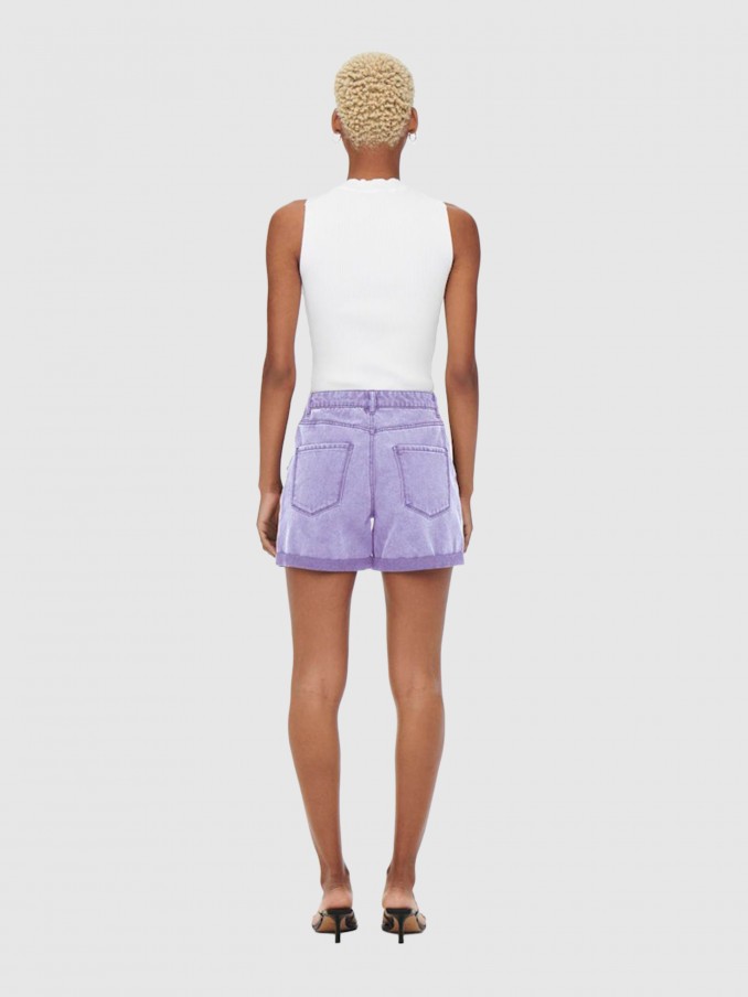 Pantalones Cortos Mujer Lila Only