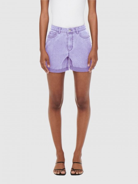 Shorts Woman Lilac Only