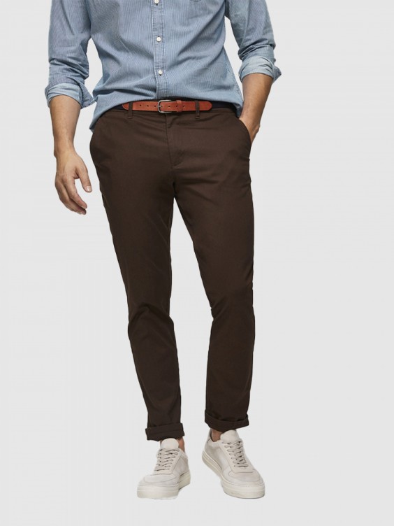 Pantalones Hombre Marron Selected 16068376 16068376.14 Mellmak