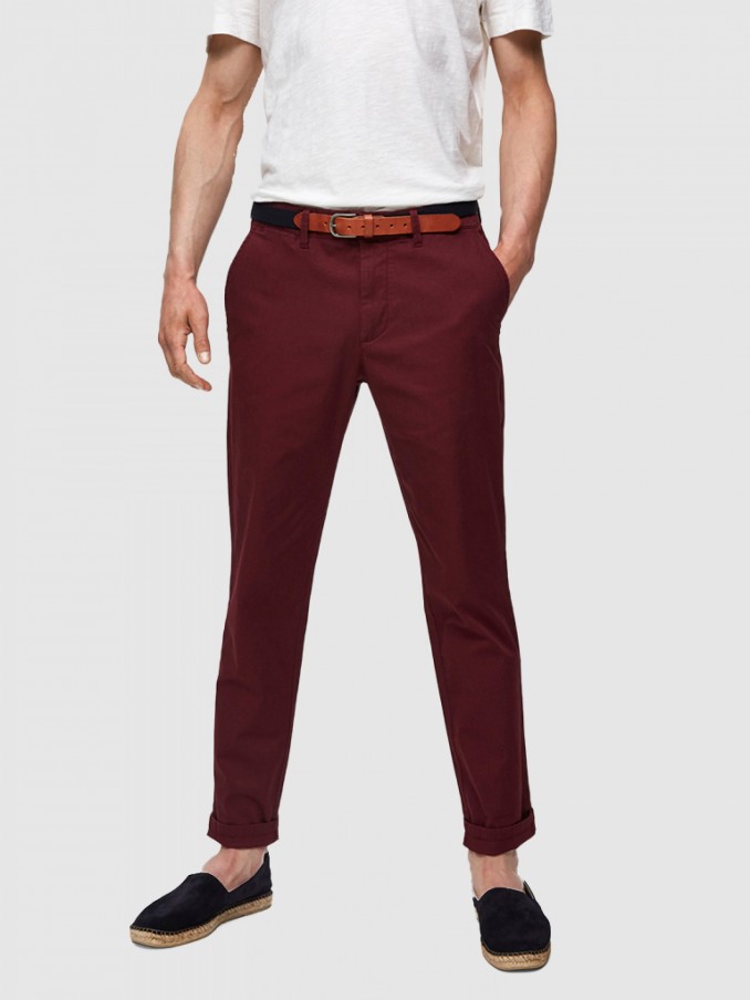 Pants Man Bordeaux Selected