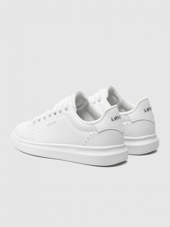 Tenis Mujer Blanco Levis
