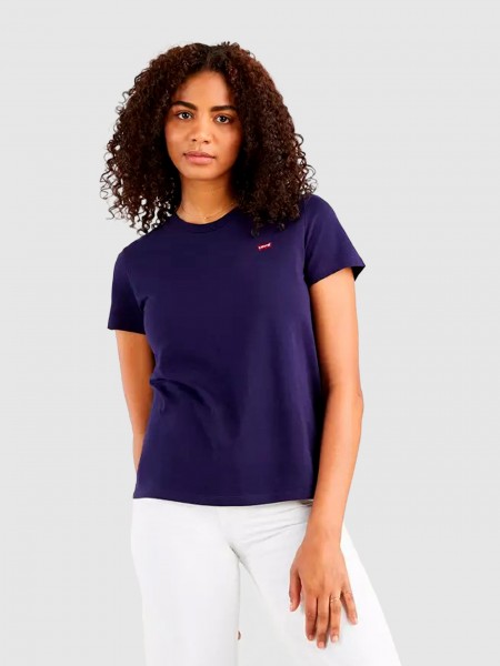 T-Shirt Woman Navy Blue Levis