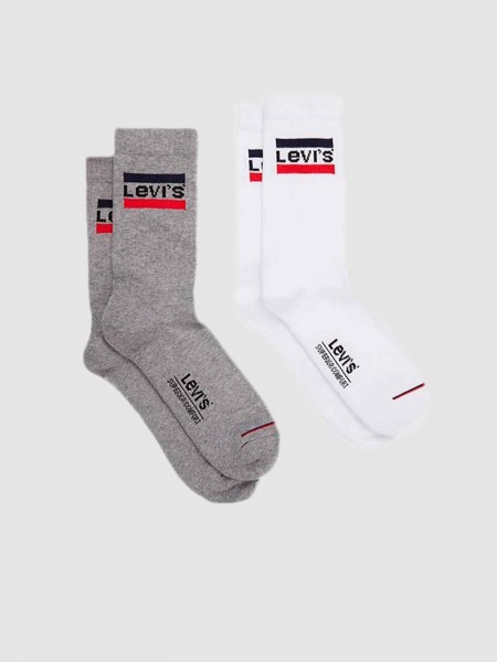 Calcetines Hombre Blanco Levis