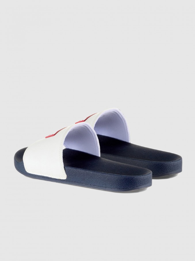 Chanclas Hombre Blanco Levis