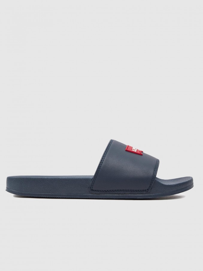 Flip Flops Man Navy Blue Levis