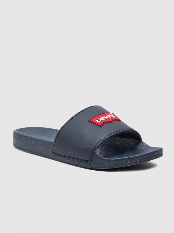 Flip Flops Man Navy Blue Levis