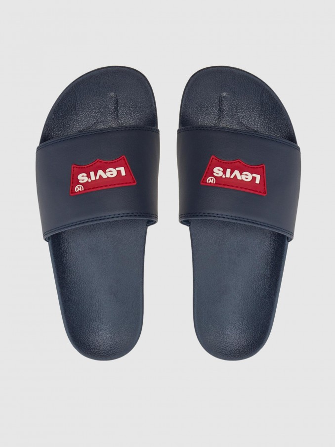 Flip Flops Man Navy Blue Levis