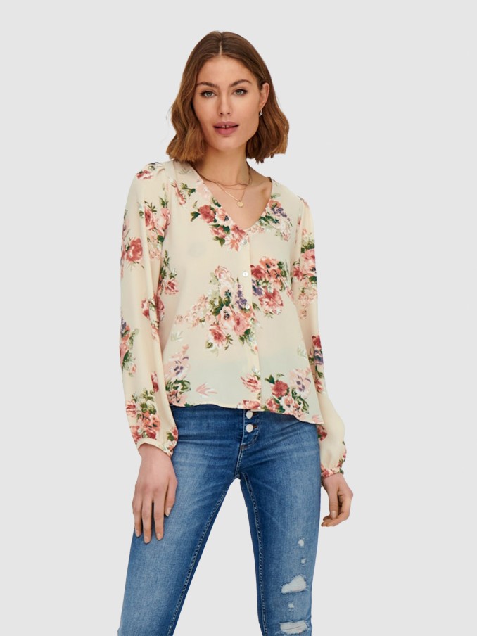 Blusa Mujer Beige Only