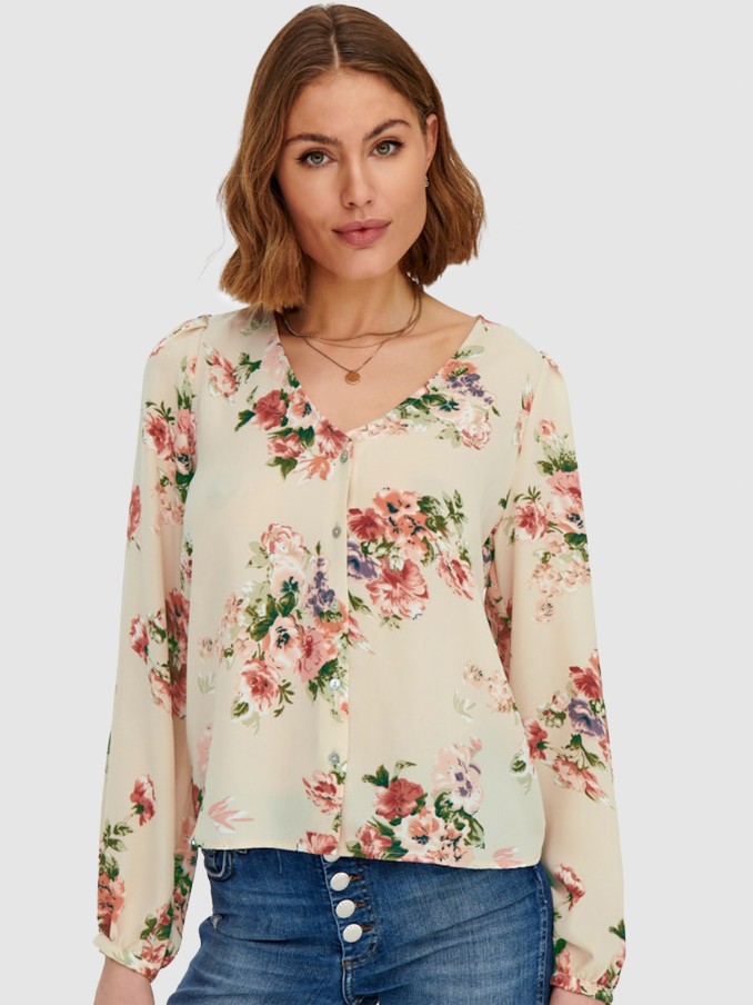 Blusa Mujer Beige Only