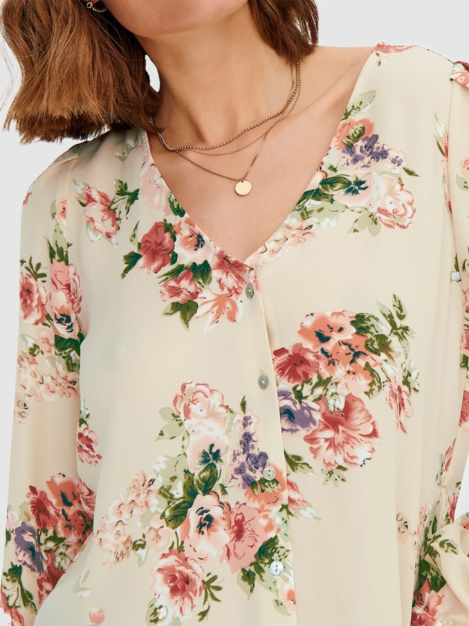 Blusa Mujer Beige Only