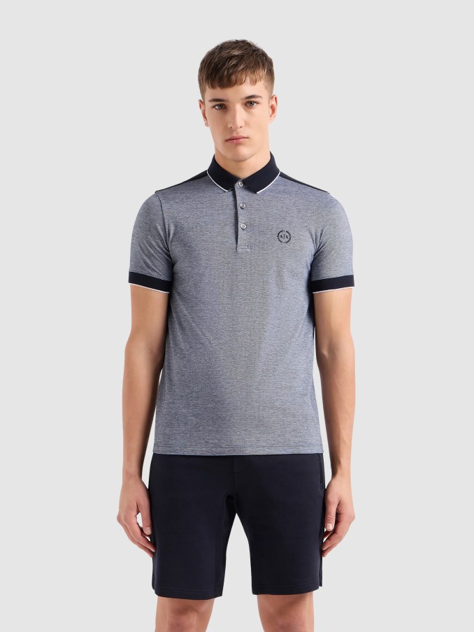 Polo Hombre Azul Marino Armani Exchange