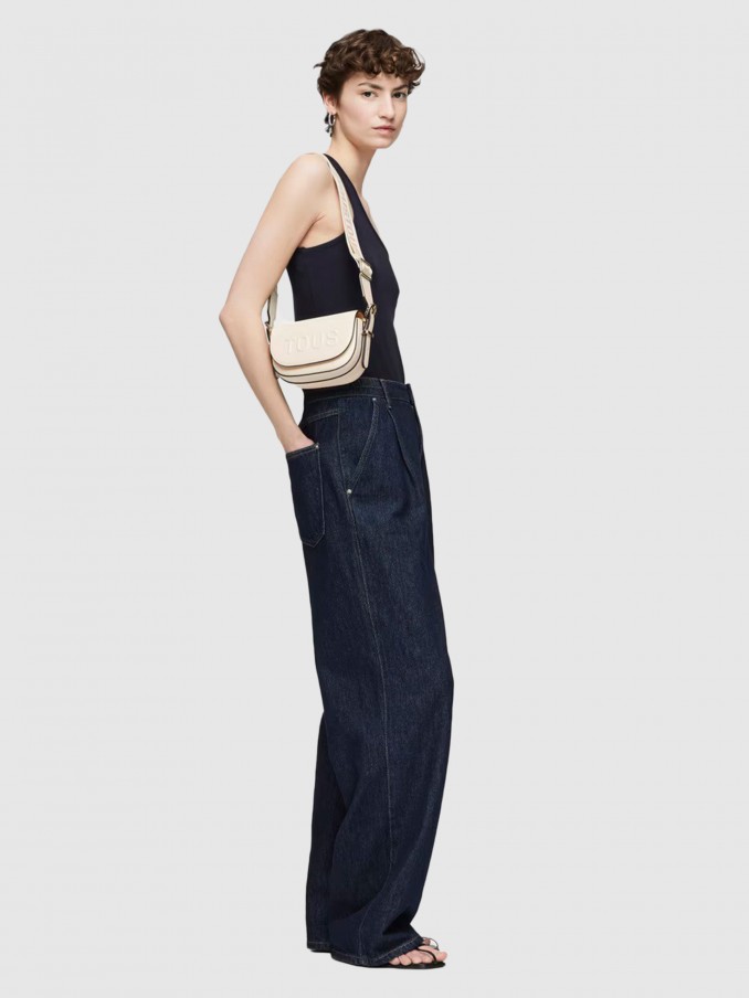Bolsos de Hombro Mujer Crema Tous