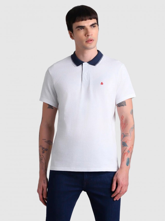 Polo Shirt Man White Jack & Jones