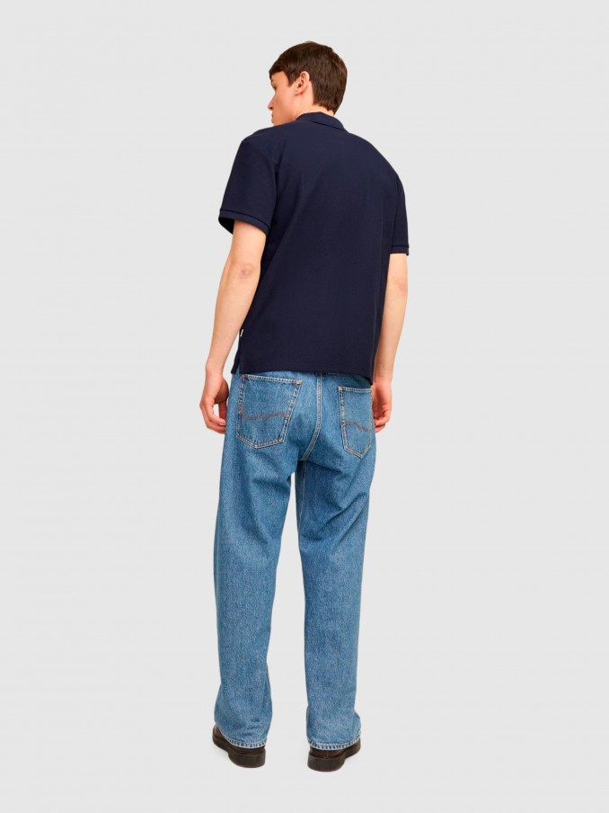 Polo Shirt Man Dark Blue Jack & Jones