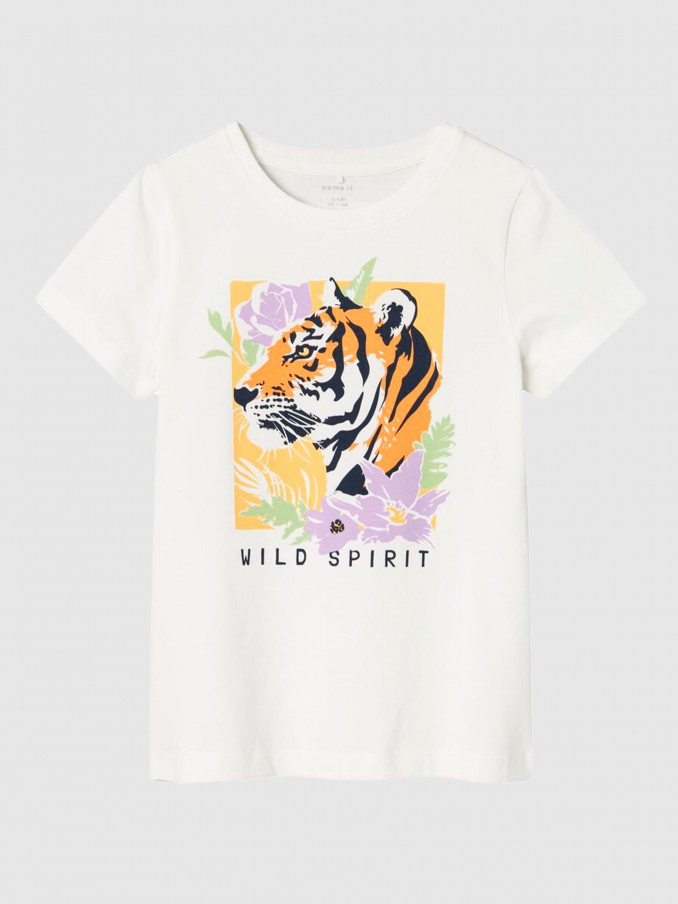 T-Shirt Girl White Name It
