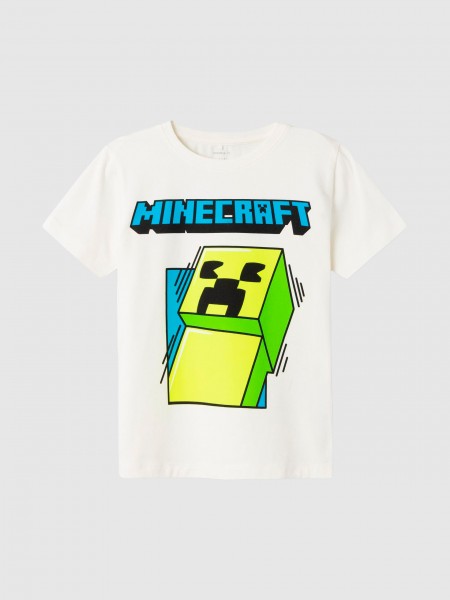 T-Shirt Menino Minecraft Name It