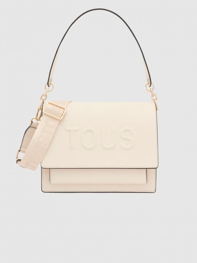 Bolsos de Hombro Mujer Crema Tous