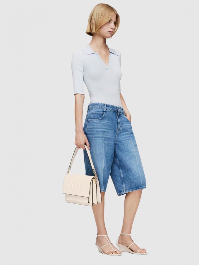Bolsos de Hombro Mujer Crema Tous