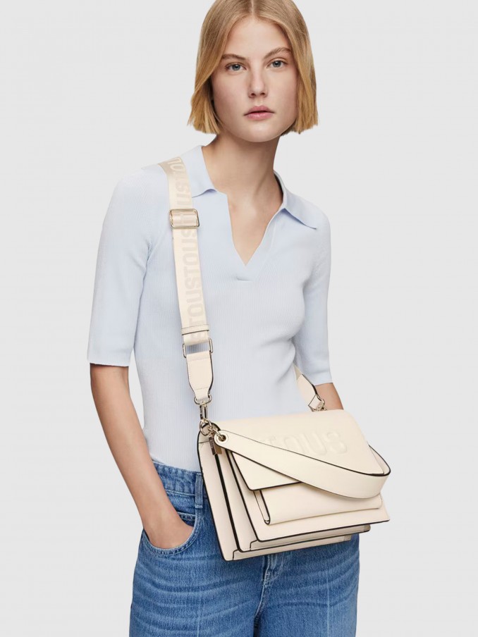 Bolsos de Hombro Mujer Crema Tous