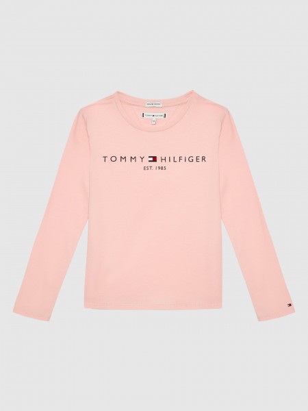 Camiseta Nia Rosa Claro Tommy Jeans Kids