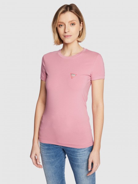 T-Shirt Woman Rose Guess