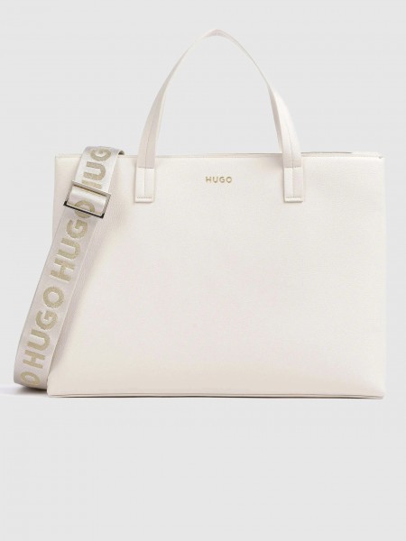 Bolsos de Mano Mujer Crema Hugo Boss