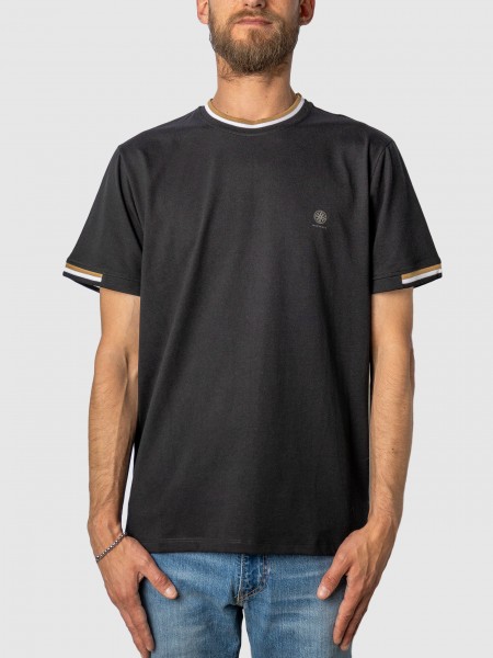 Camiseta Hombre Negro Westrags