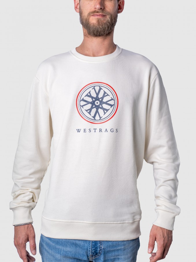Jumper Man White Westrags
