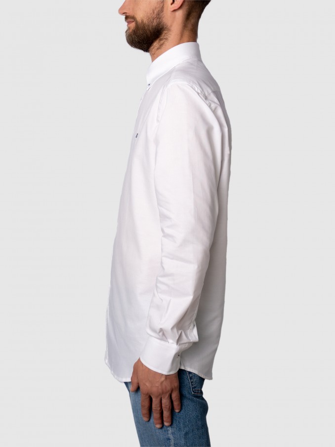 Shirt Man White W / Blue Westrags