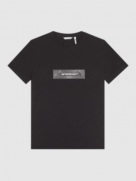 T-Shirt Man Black Antony Morato