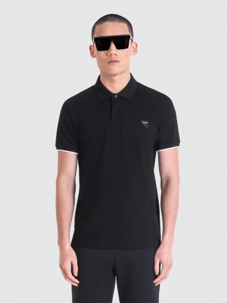 Polo Shirt Man Black Antony Morato