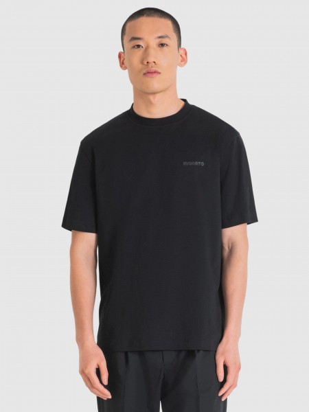 T-Shirt Man Black Antony Morato