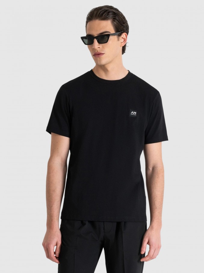 Camiseta Hombre Negro Antony Morato