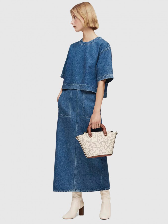 Bolso Mujer Crema Tous