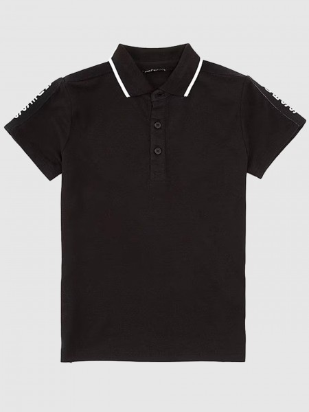 Polo Shirt Boy Black Guess