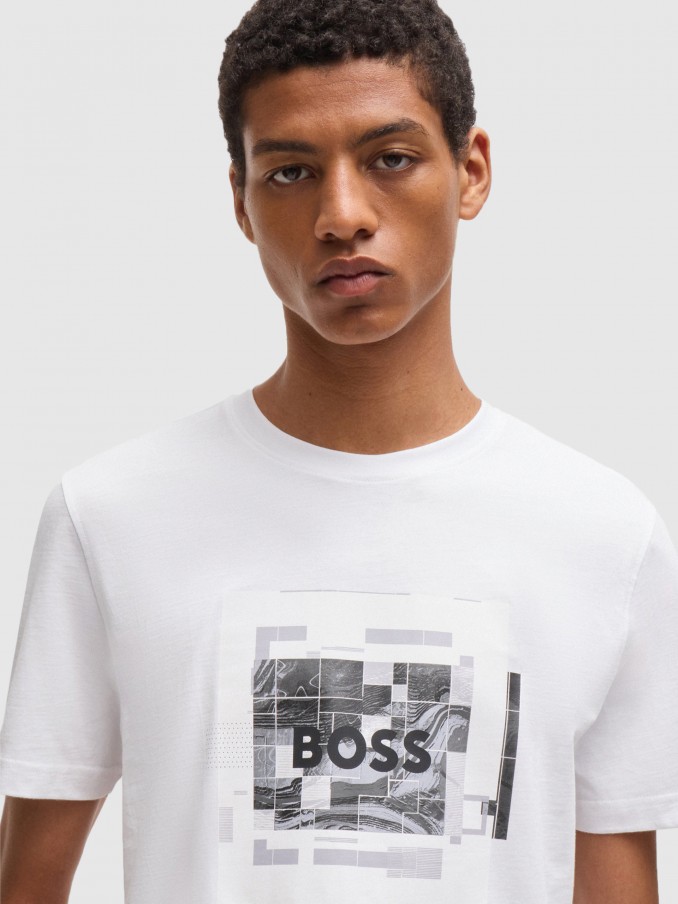T-Shirt Man Boss Orange