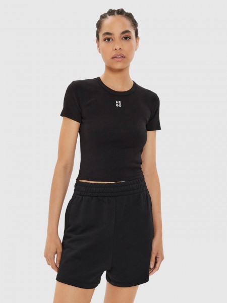 Blusa Mujer Negro Hugo Boss