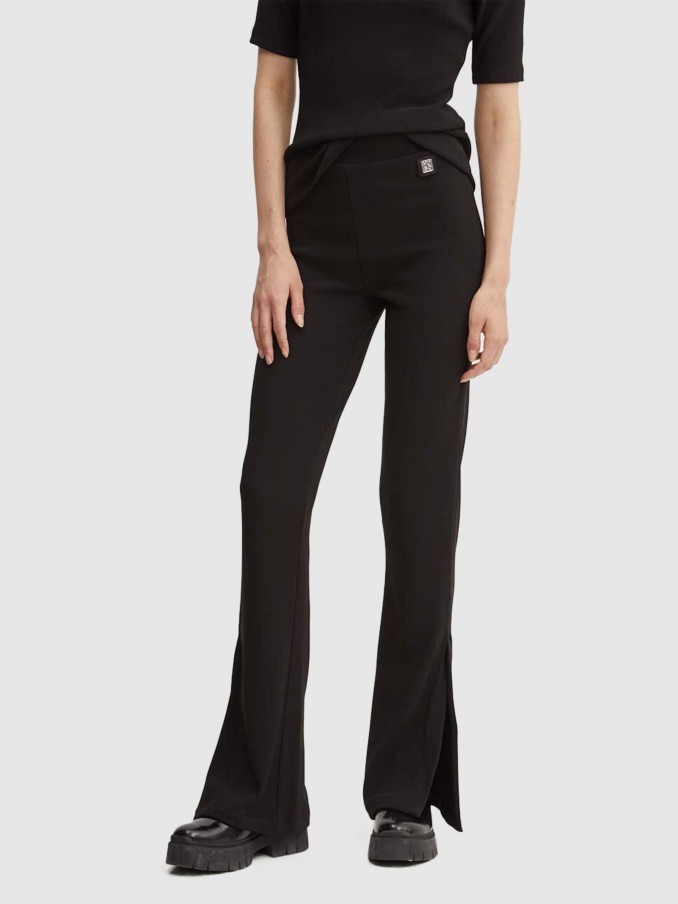 Pantalones Mujer Negro Hugo Boss