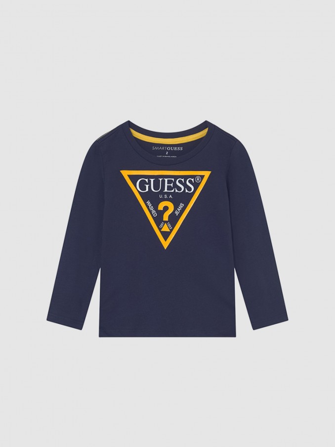 T-Shirt Boy Dark Blue Guess