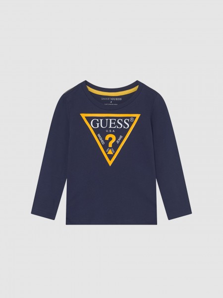 T-Shirt Boy Dark Blue Guess