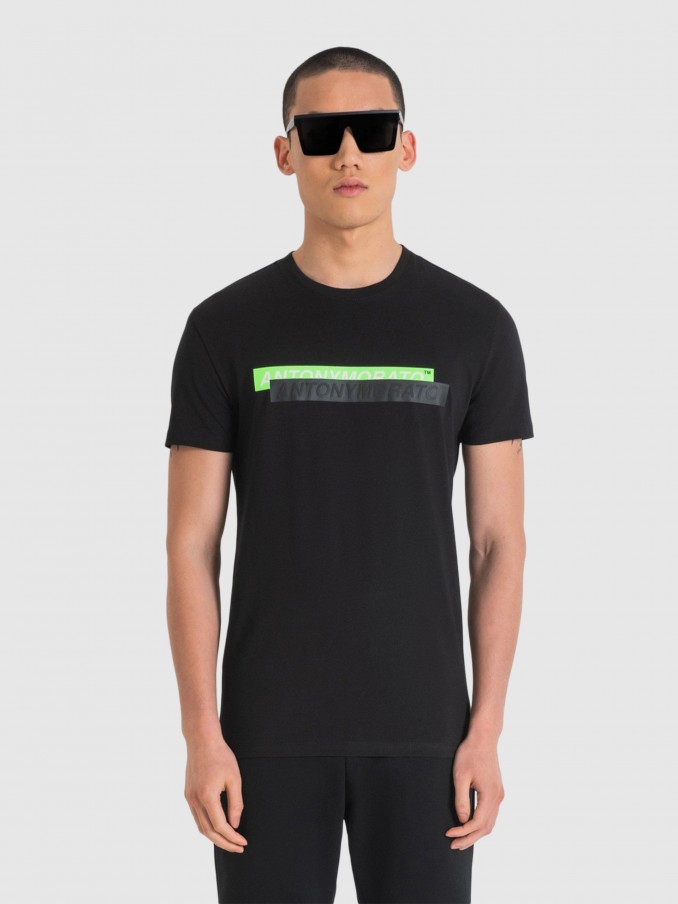 T-Shirt Man Black Antony Morato