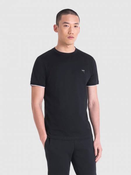 T-Shirt Man Black Antony Morato